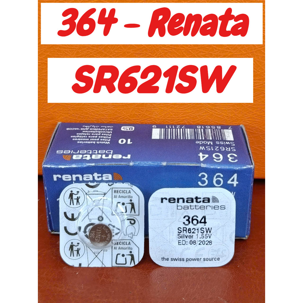 Viên pin Renata  SR621SW 364 LR621 SR621 164 AG1 G1 Pin Thụy Sĩ