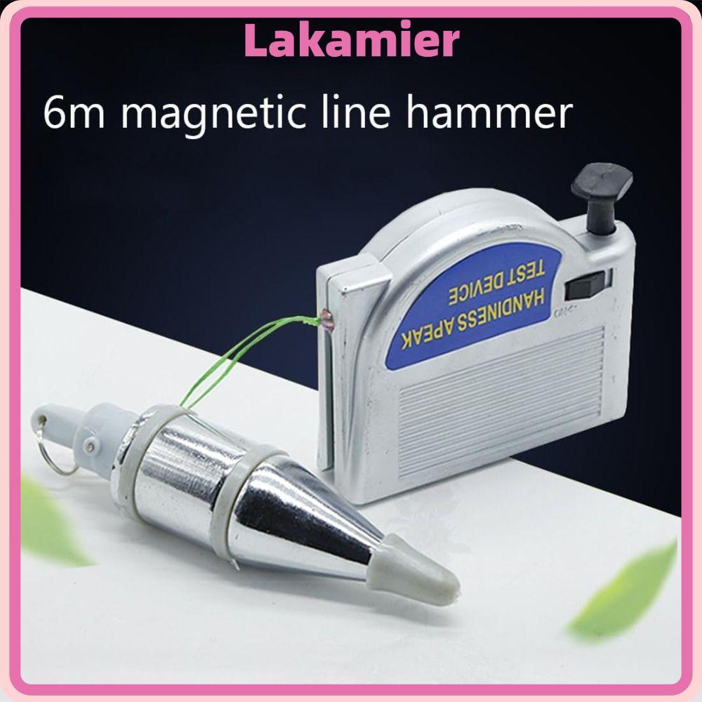 LAKA Có Thể Thu Vào Plumb Bob, Từ Tính Tự Động Plumb Bobs Tool, Bạc Di Động Nhanh Ổn Định Búa Dòng P
