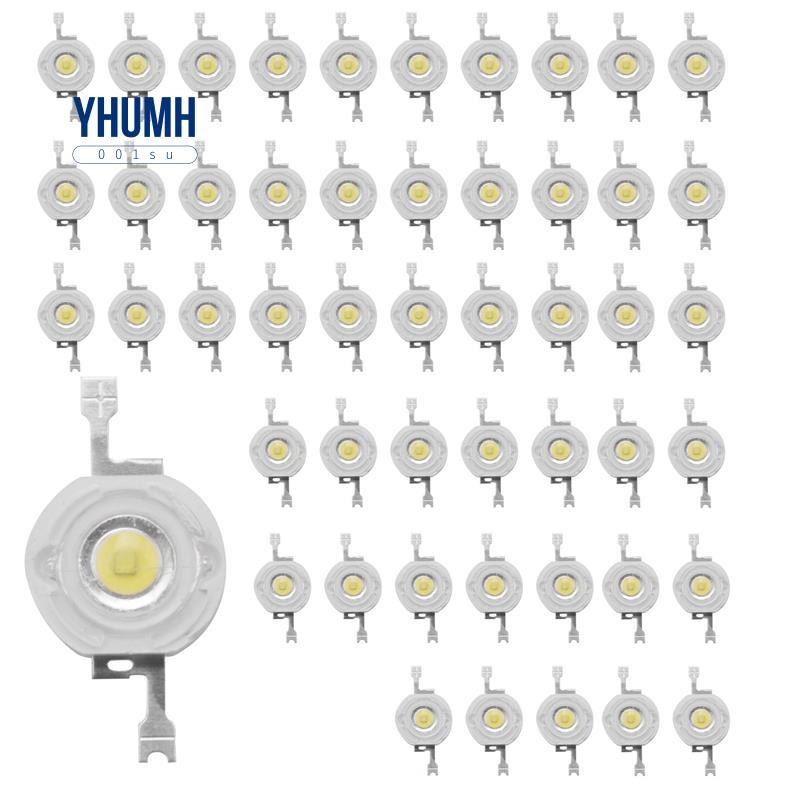 50 Chiếc 1W Diode Công Suất Cao Trắng Mát Hạt Led 1 Watt Chip Đèn 3V-3.4V