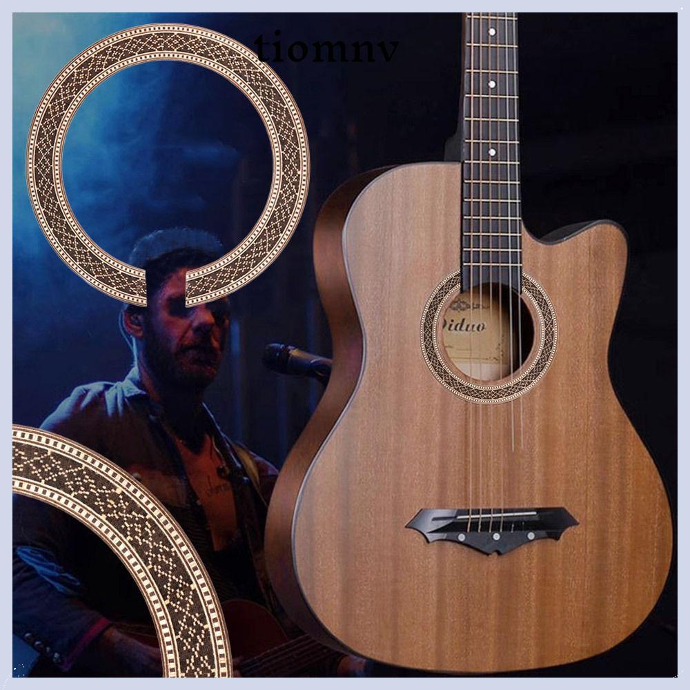 TIOMNVVN Guitar Rosette, Đề Can Guitar Gỗ Đường Kính Bên Trong, Dải Cong Chất Lượng Đàn Guitar Lỗ Âm
