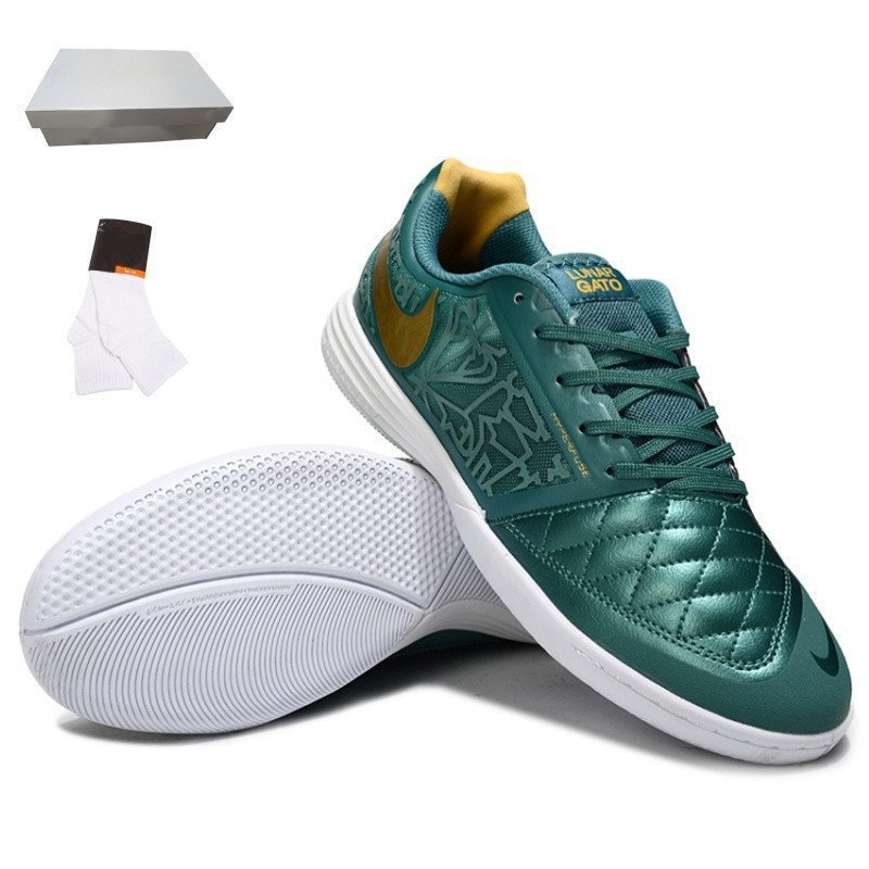 Giày Lunar Gato II IC đế phẳng bằng da, phù hợp cho bóng đá và futsal, size 39-45