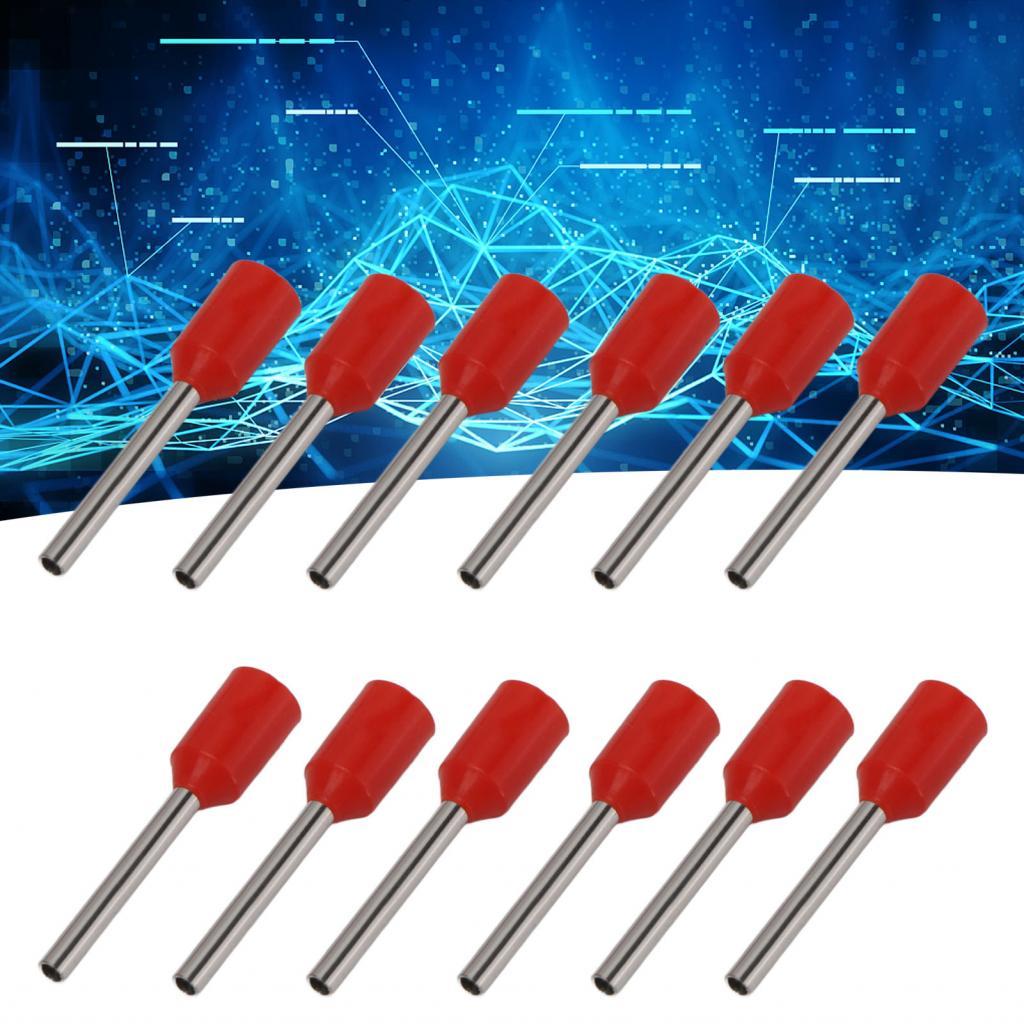 Iuxishop 1000 CÁI Thiết bị đầu cuối Ferrules cách điện Pin Đầu nối uốn bằng đồng cho dây điện 0,5mm²