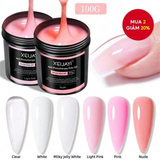  Xeijayi 1 100g Poly Nail Gel UV LED Chữa Xây Dựng Móng Tay Gel Acrylic Pha Lê Móng Tay Nối Dài Gel Cho Móng Tay DIY Tại Nhà Salon 