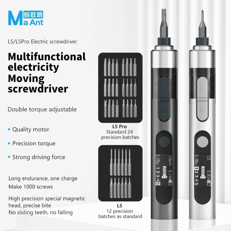 Bộ Tua Vít Điện MaAnt L5/ L5 Pro (5 mức chỉnh tốc độ) - DNT Tools
