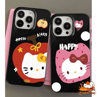 Ốp Lưng Cho Iphone 17 15 16 13 11 14 12 Pro Max 17AIR 14 7 16 15 8 6 6s Plus 13 17 16 12 14 15 Pro Phim Hoạt Hình Mèo Kitty Dễ Thương Bề Mặt Bóng