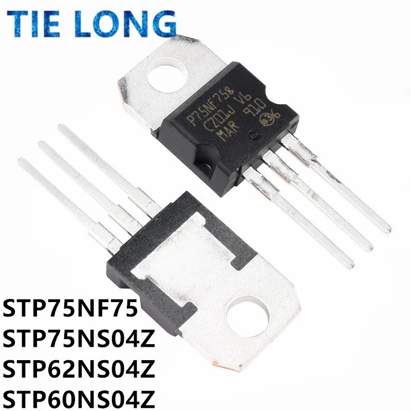 5 CÁI STP75NF75 P75NF75 STP75NS04Z TO-220 P75NS04Z P75NS04 STP75NS04 STP62NS04Z P62NS04Z STP60NS04Z 