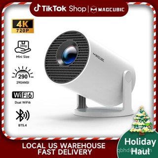 [Kho của Mỹ] Máy chiếu Magcubic HY300Pro 290ANSI Dual WiFi6 4K 1080P Giải mã tự động sửa chữa Keystone không dây Màn hình BT5.4 130 "1280 * 720P Android 11 Loa tích hợp Allwinner H71