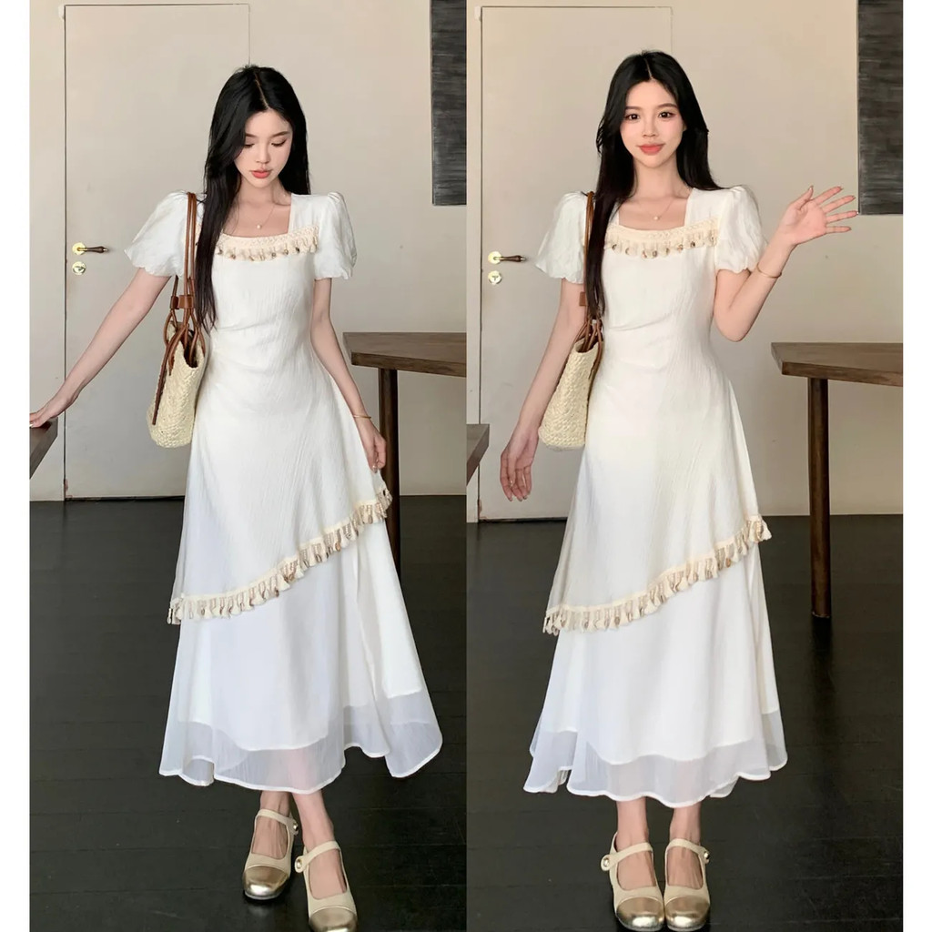 Váy phong cách Bohemian Váy dài công nghiệp nặng