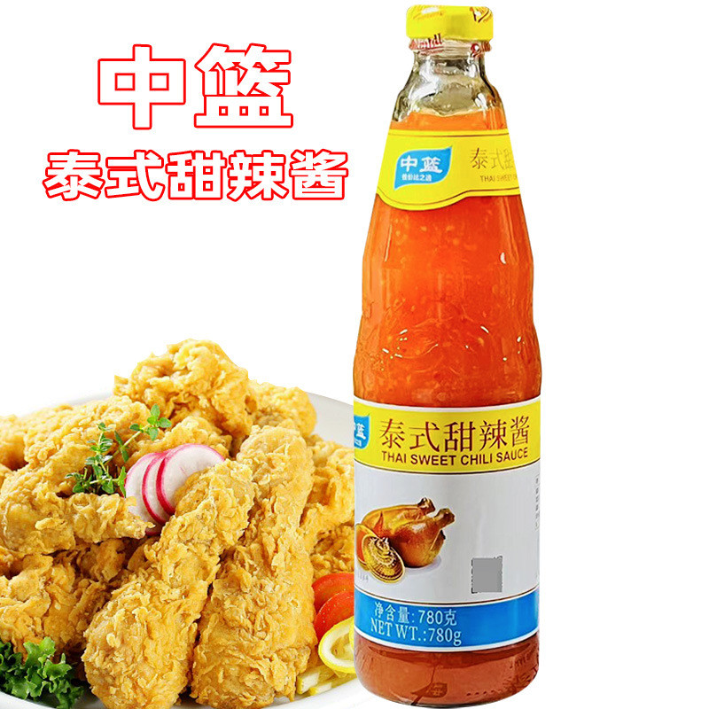 Hàng sẵn có Vận chuyển nhanh Giỏ trung bình Nước tương ớt ngọt Thái 780g Phong cách Thái Lan Tương ớ