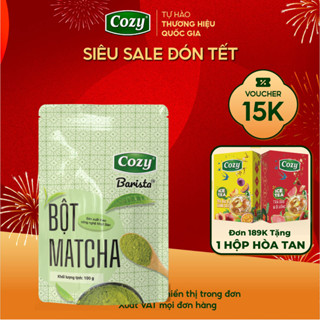   MUA 2 TẶNG 1  Bột Matcha Cozy Bột Trà Xanh Gói 100gr Bột Matcha Pha Latte Trà Sữa Làm Bánh 