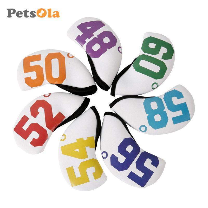 7x Golf Iron Headcover Neoprene Golf Club Head Covers Bảo vệ Headcover