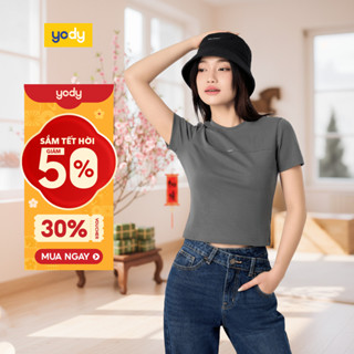 🌸SALE TẾT🌸 Áo thun nữ YODY áo phông trơn babytee dáng croptop thoáng mát thoải mái vải mềm mịn WCTS25S116 