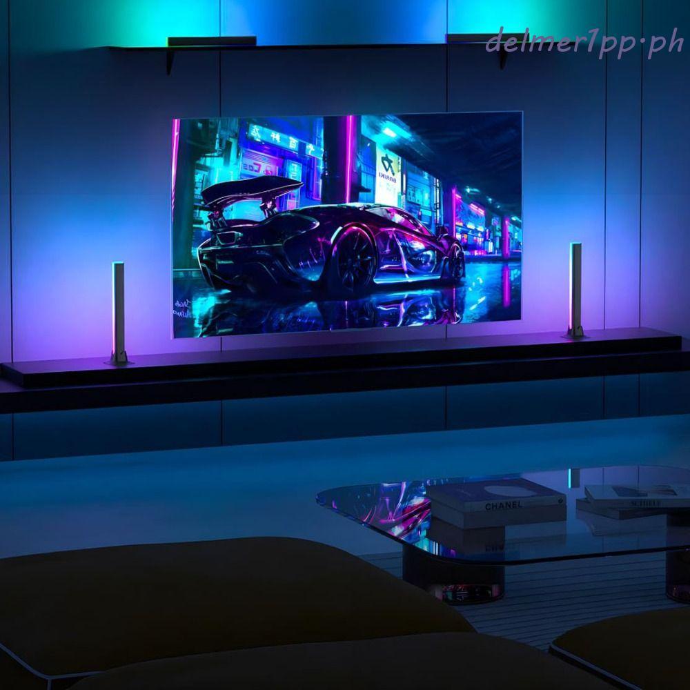 Thanh đèn LED DELMERHOME RGB, Đèn nhịp điệu âm nhạc thông minh RGB Pickup, Thanh đèn USB Powered Rhy