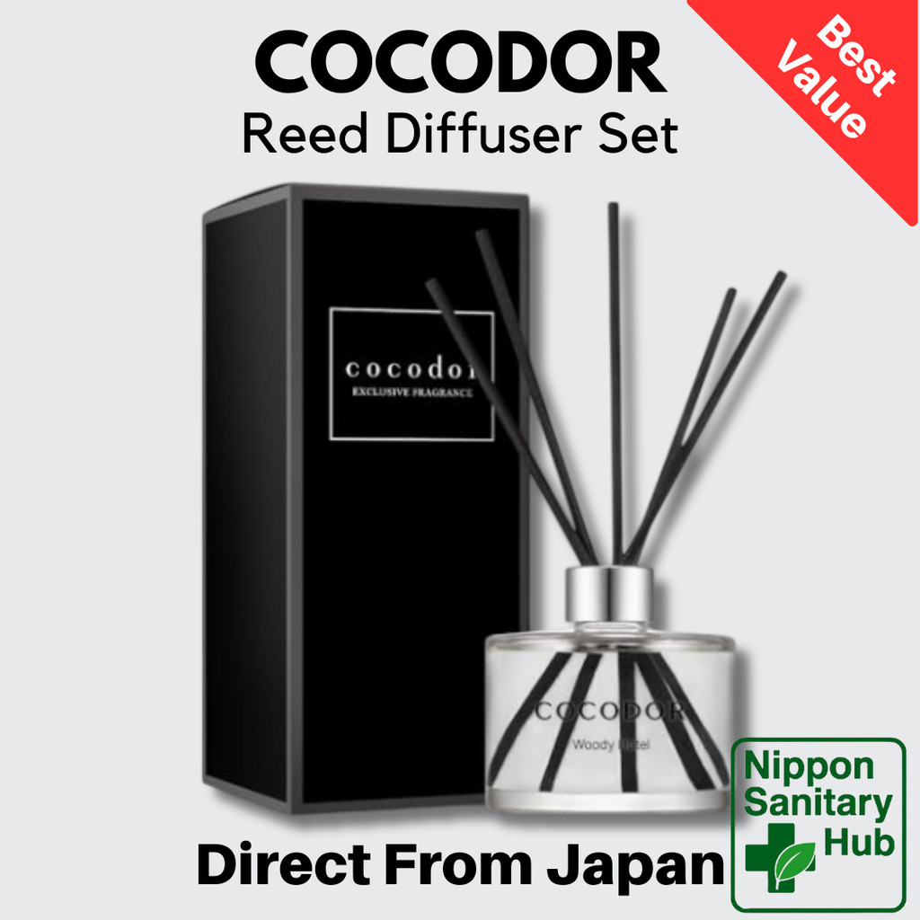 COCODOR Signature Reed Diffuser Woody Hotel Room Fragrance Set 200 ml