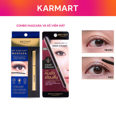Combo Mascara My Everyday và Kẻ viền mắt Smooth & Slim #Deep Brown