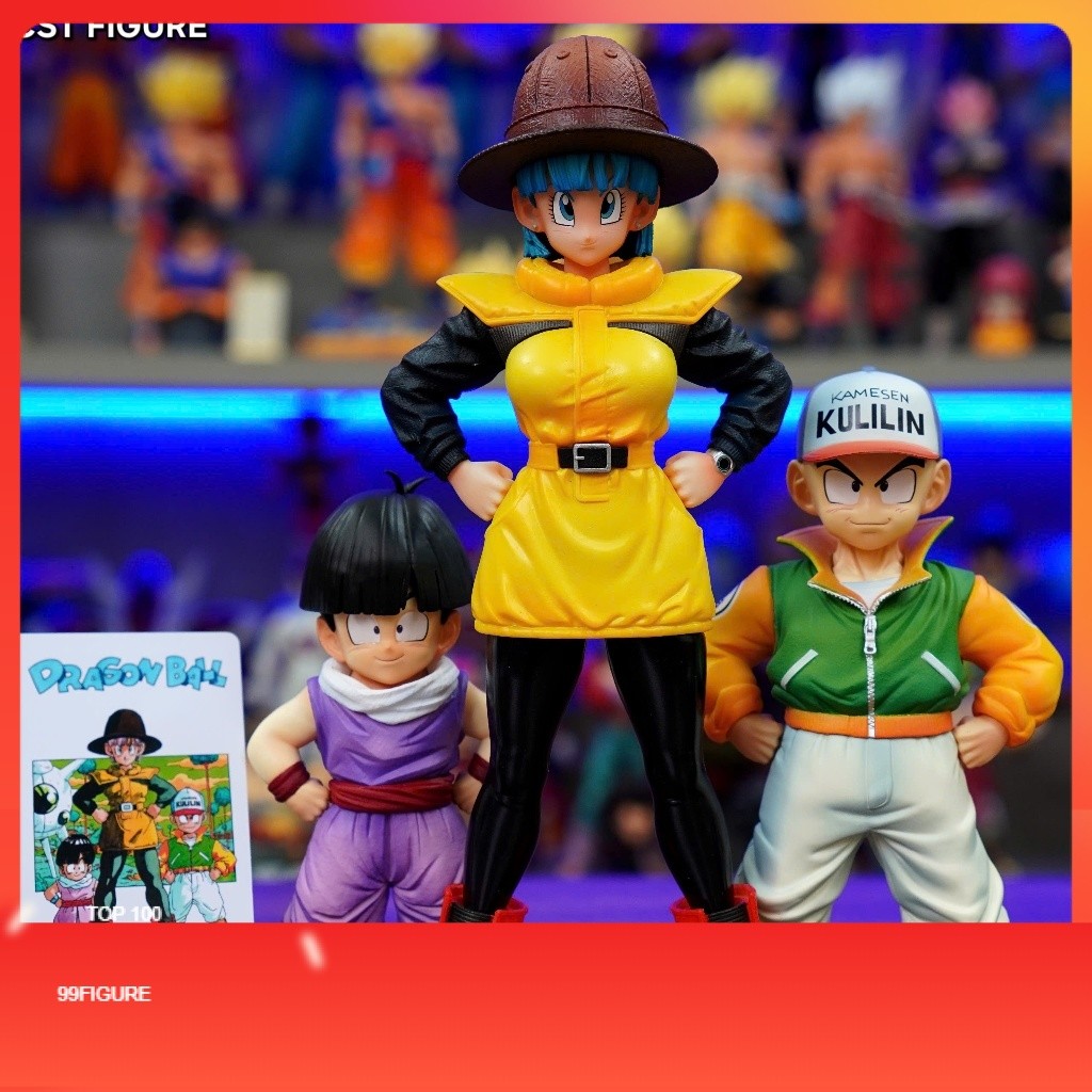 Mô hình bộ 3 Bulma, Krillin, Gohan VF Studio cao 23cm- Mẫu mới Dragon Ball