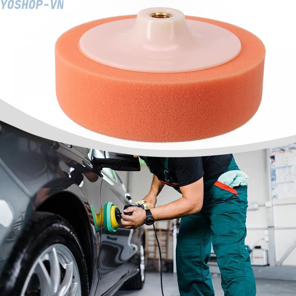 [Ysp]Premium 150mm Round Polishing Foam Buff Head Pad with M14 Backing Plate