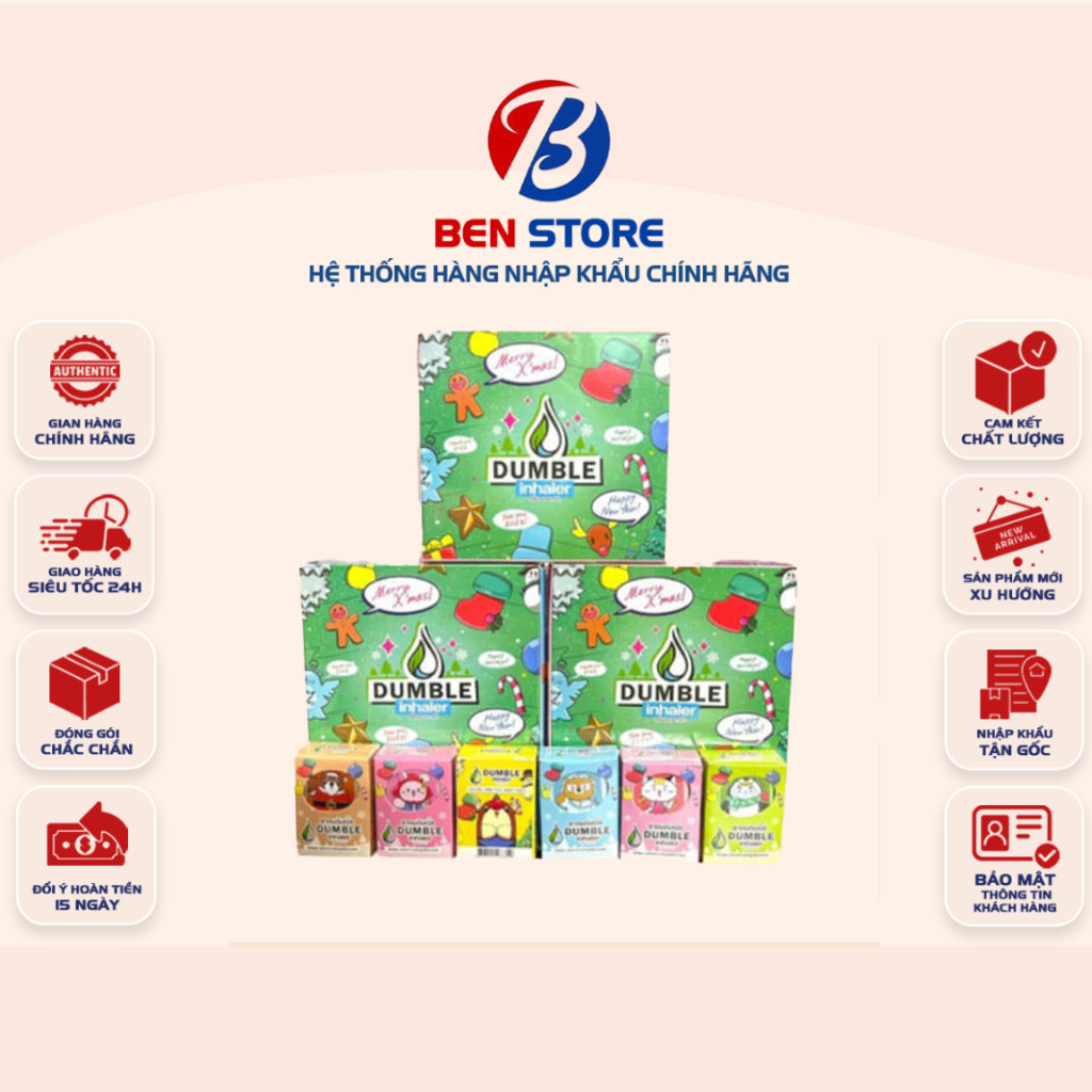 [COMBO 5] Ống Hít Thảo Dược Thông Mũi 2 Đầu Double Inhaler Dumble Inhaler Thái Lan