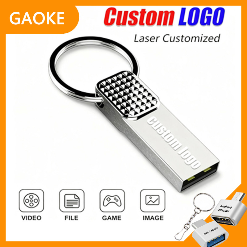Bộ chuyển đổi Ổ đĩa Flash tốc độ cao USB3.0 + TYPE-C, logo tùy chỉnh miễn phí, 32GB / 64GB / 128GB /