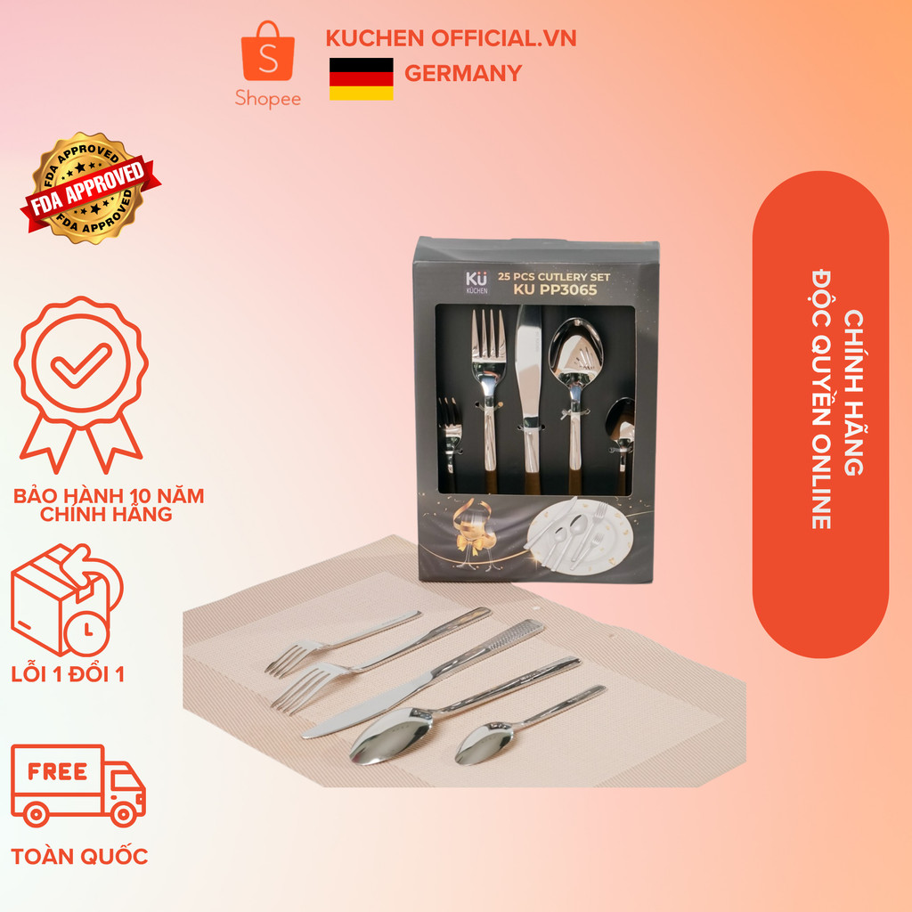 Bộ thìa dĩa bàn ăn Kuchen Cutlery Set KU KUCHEN PP3065 (5 Món)..