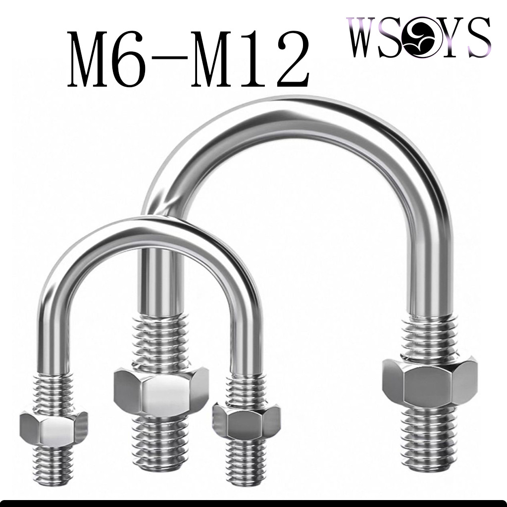 INOX 304 Bulong chữ U, bulong inox, dùng cho kết cấu M6-M12 [WSYS-MB]