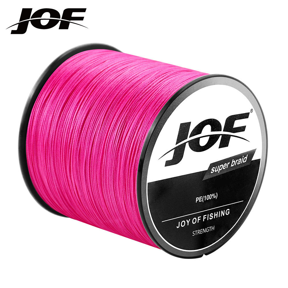 JOF - Dây câu cá 500M PE mật độ cao, bền và bện chắc chắn