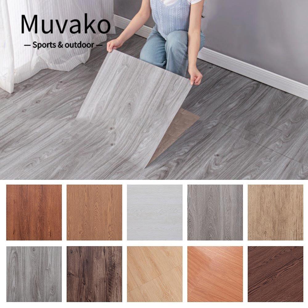 Nhãn dán sàn hạt gỗ tự dính MUVAKO, Nhãn dán sàn tự dính dày chống thấm nước SXP, Nhãn dán phòng khá