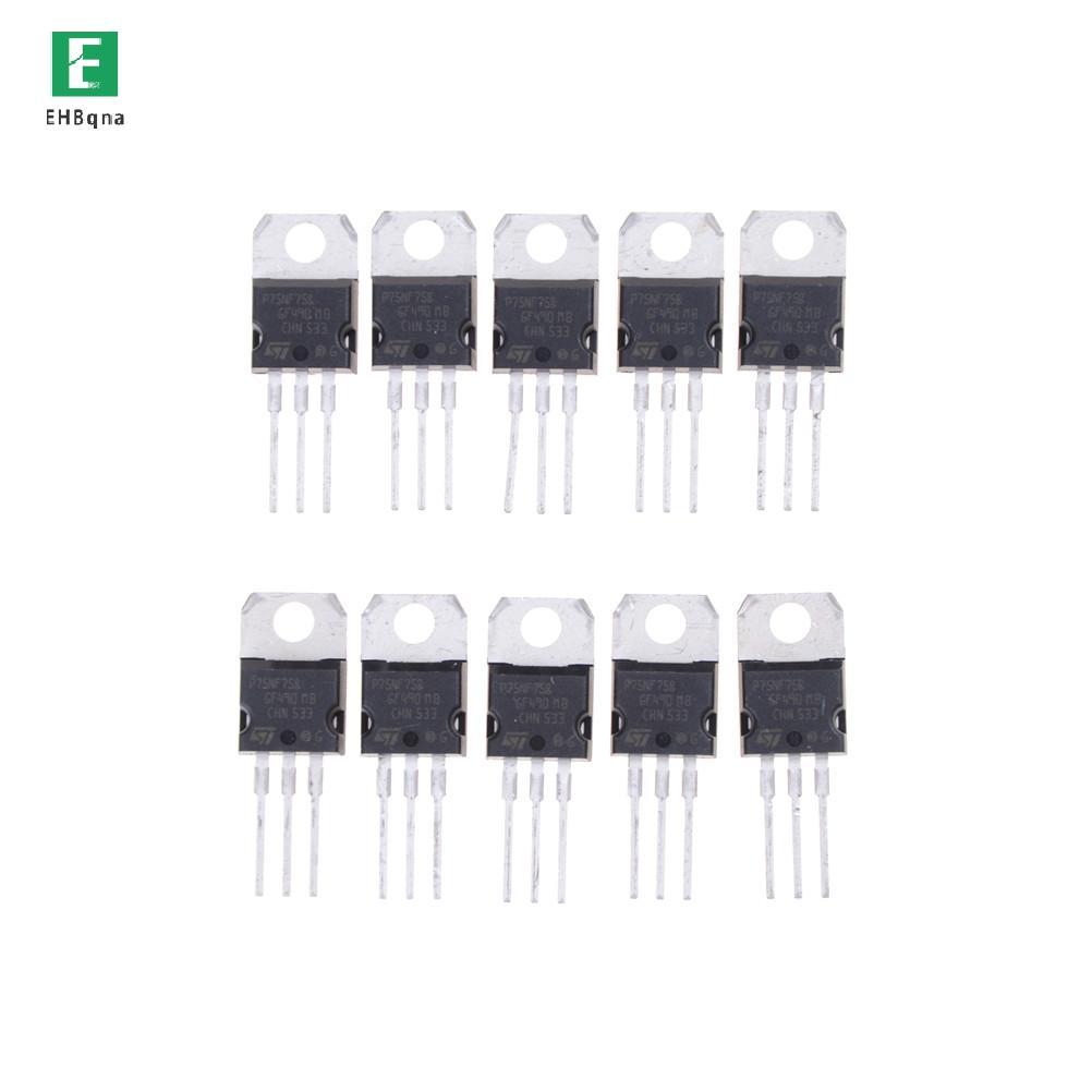 [EHB-t] 10 CÁI P75NF75 P75N75 STP75NF75 TO-220 bóng bán dẫn oril mới