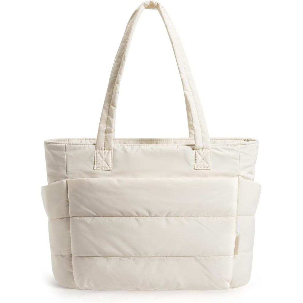 Túi tote BAGSMART dành cho nữ, Túi tote phồng nhẹ có ngăn Túi đeo vai Quilted Túi xách du lịch, công
