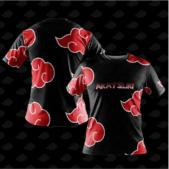 Naruto Akatsuki Clan Thăng Hoa Áo Thun Full In Anime Dạo Phố Tee Cho Nam Nữ, Áo Thường Ngày