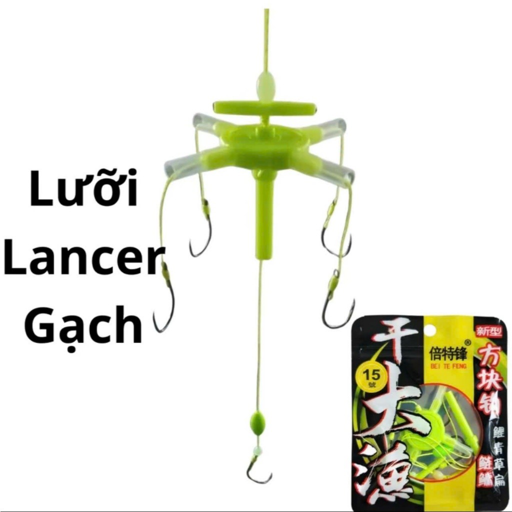Lưỡi Câu Mồi Gạch Lancer BKK Dạ Quang, Lưỡi Lancer BKK Siêu Bén, Siêu Nhạy