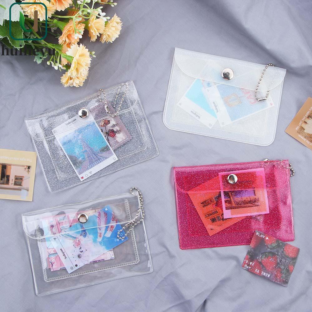 ZENITHEM Photo Card Holder Photo Organizer Thời Trang Chống Thấm Nước Đơn Giản Trong Suốt Đựng Thẻ T