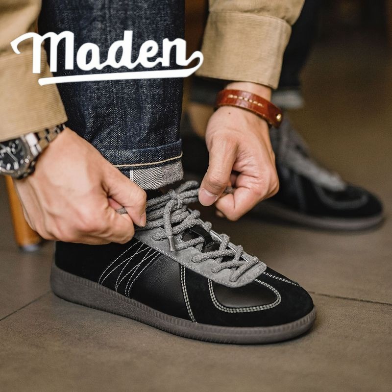 MADEN 2025 Mới | Giày đế thấp cổ điển màu đen dành cho nam Niche Giày tập thể thao thông thường đa n