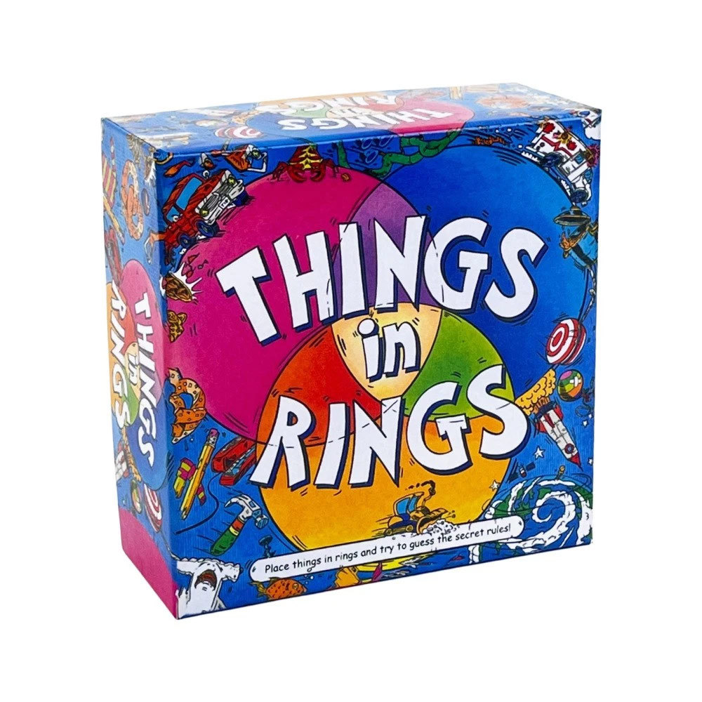 Things in Rings Board Game - Fun Party & Family Guessing Game for 2+ Players