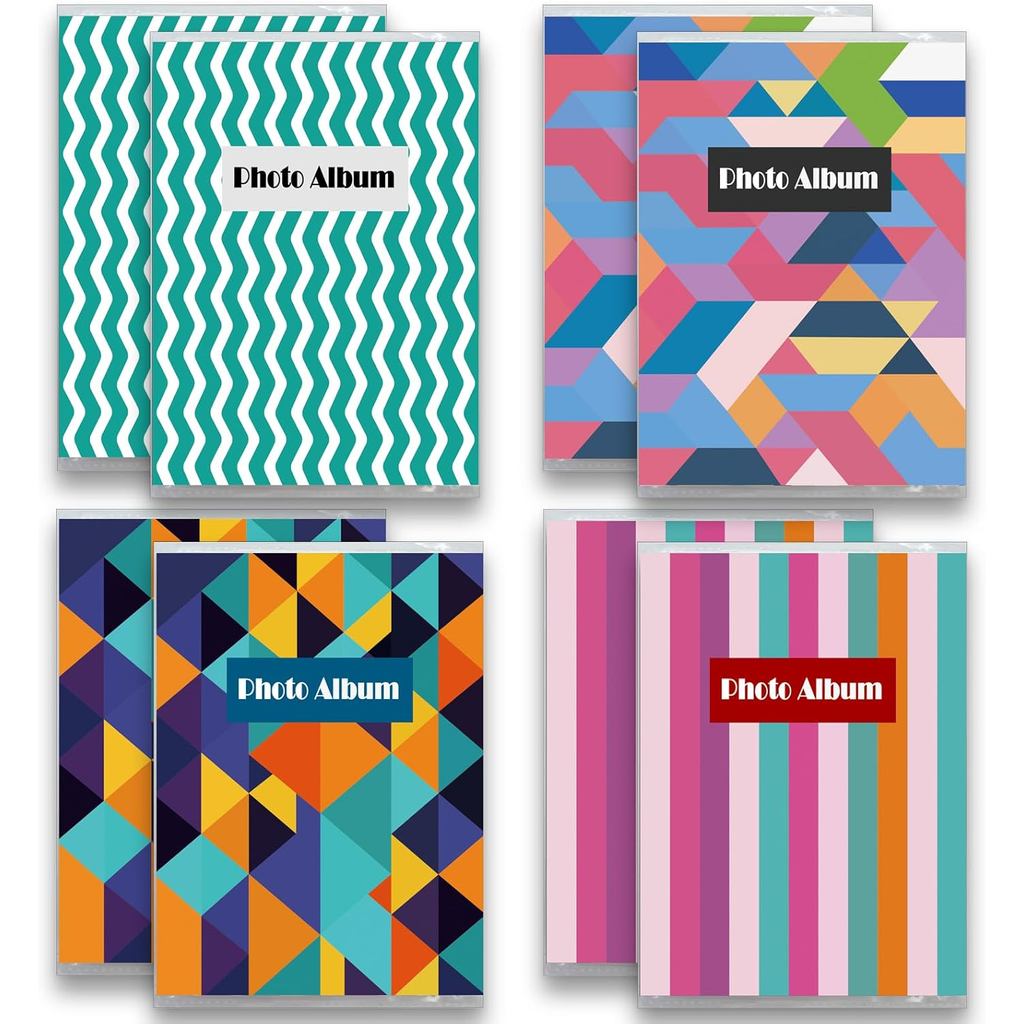 Album Ảnh Nhỏ 4x6 | Giữ 36 bức ảnh mỗi bức | BỘ 8 | Album ảnh Mini 4x6, Sách ảnh. (Retro)