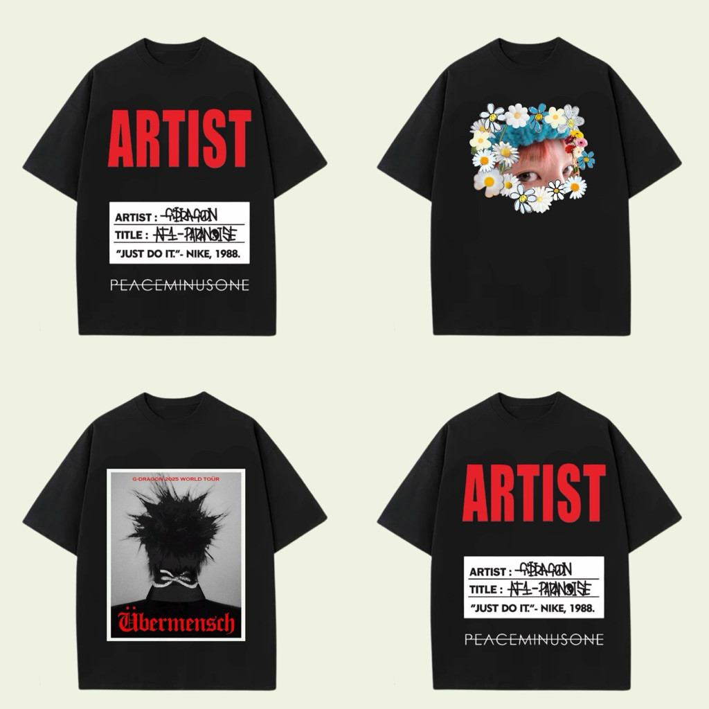 LAYLASTYLE Áo thun GDRAGON CONCERT KWON JI YONG BIG BANG UBERMENSCH KPOP STAR phong cách đêm nhạc