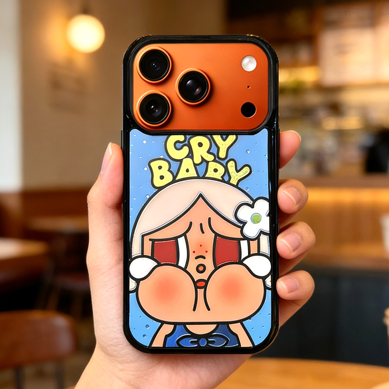 Ốp Điện Thoại Từ Tính Crybaby Dễ Thương Cho iPhone 17 Pro Max Air 16 Pro Max 15 Pro Max Ốp lưng Cho 