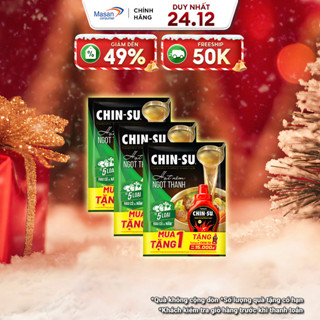  Combo 3 Gói Hạt Nêm Chin-Su Ngọt Thanh Từ 5 Loại Rau Củ 3 Gói X 400Gr KM tương ớt CHIN-SU MN 250gr 