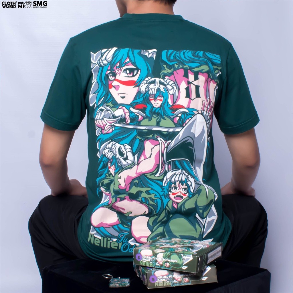 Áo thun kaos chủ đề nhân vật Nel Tu Odelshwanck và Sosuke Aizen từ anime Bleach với hình ảnh Thousan