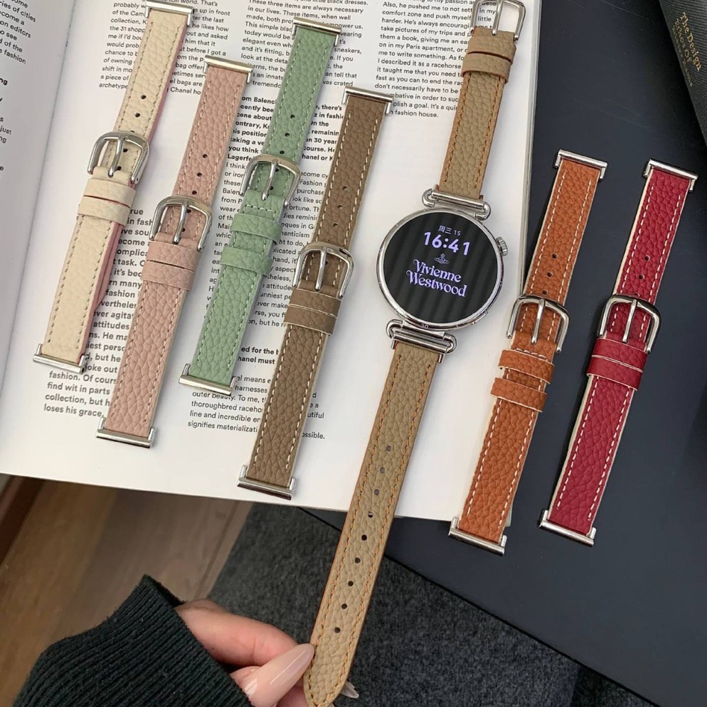 Dây đeo da thật họa tiết vải thiều Thích hợp cho vòng đeo tay Huawei Dây đeo 10 / 9 / 8 Huawei GT6 /