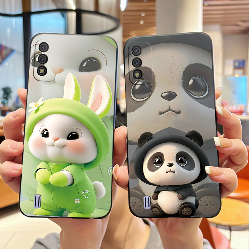 Ốp Điện Thoại Cho Itel A26 / A37 Ốp Lưng Silicon Mềm Thạch Đen Ốp Lưng Ins Phong Cách Thiết Kế Độc Đ