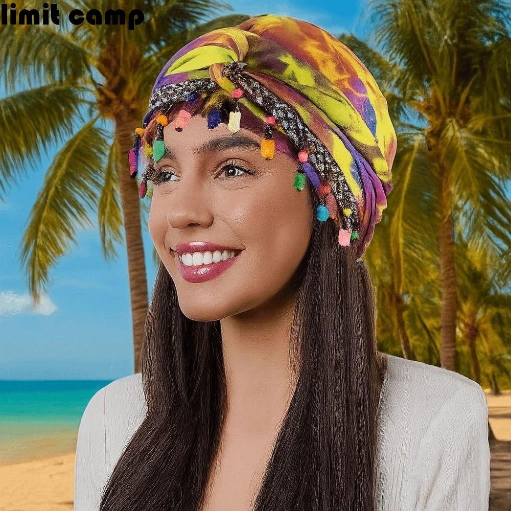 Khăn trùm đầu đính cườm nhiều màu sắc, phù hợp Hijab và style Ấn Độ, tiện dụng cho nam