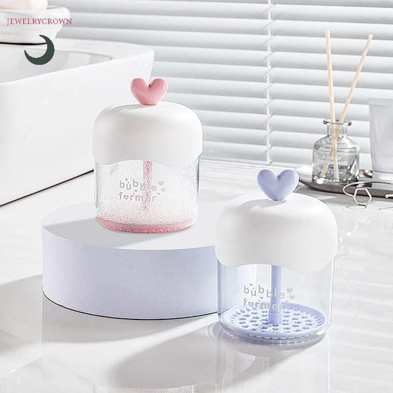 [jewelrycrown] Máy tạo bọt cầm tay Máy tạo bọt bong bóng Máy làm sạch da mặt Cốc tạo bọt Máy làm bon