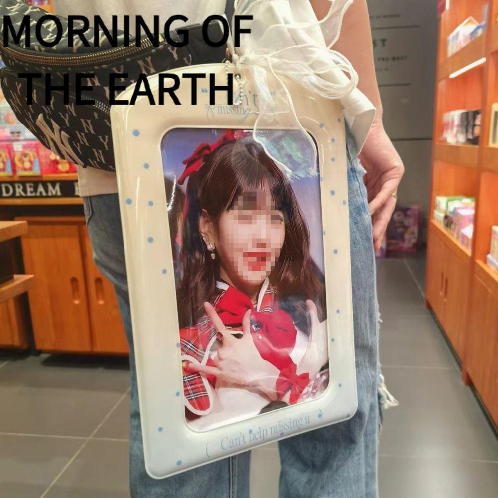 MORNING OF THE Photocard Holder, Vỏ bảo vệ hình ảnh thần tượng Hàn Quốc PVC, Màn hình Album khổng lồ A4 đầy màu sắc