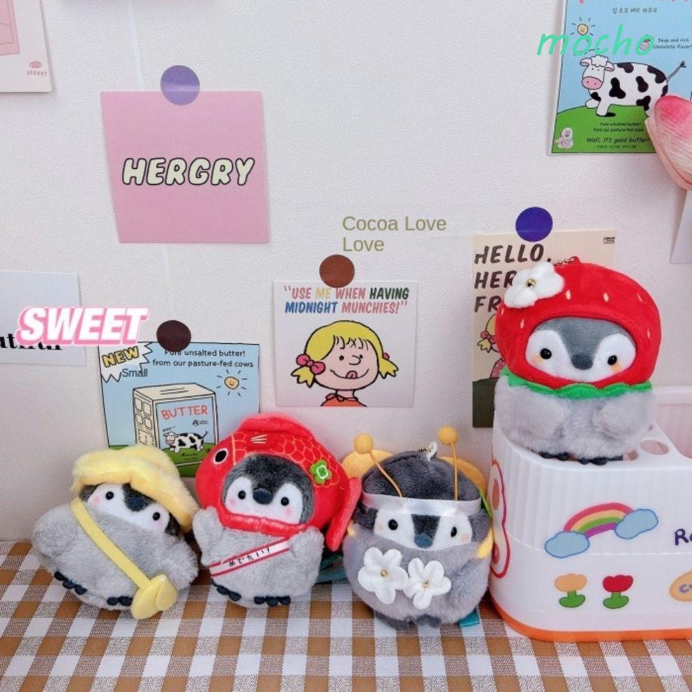 Móc khóa sang trọng MOCHO Penguin, Lucky Koi Bread Bee Animal Penguin Đồ chơi nhồi bông, Phụ kiện tr
