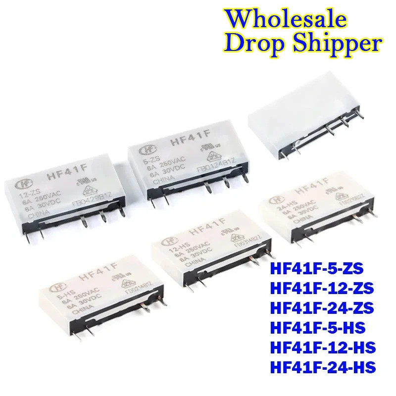 10 Cái HF41F-24-ZS HF41F-12-ZS HF41F-5-ZS HF41F-5-HS HF41F-12-HS HF41F-24-HS Rơle công nghiệp Submin