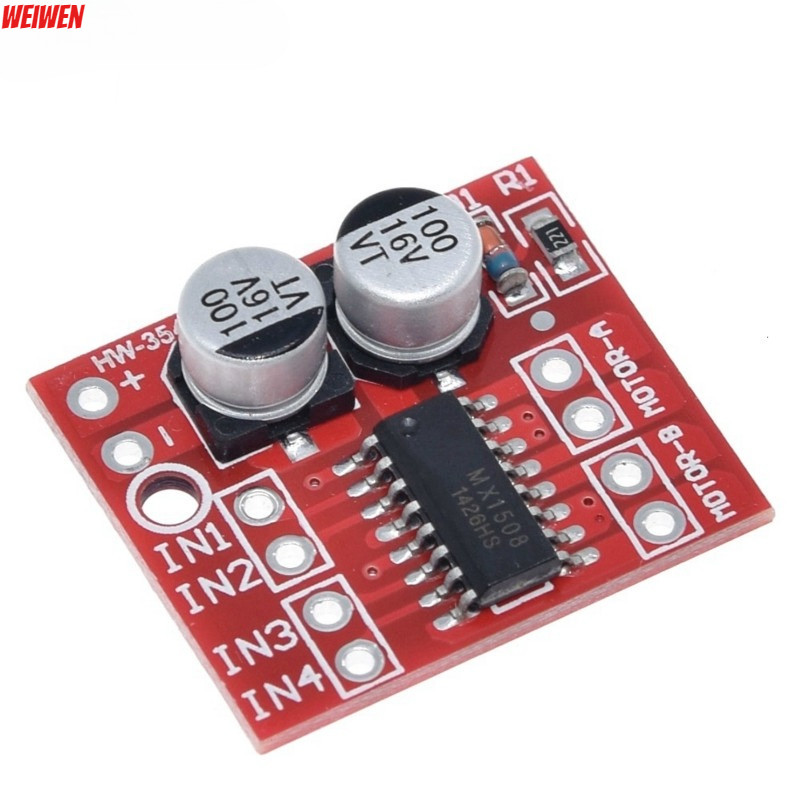 Mô-đun điều khiển động cơ DC 2 chiều Tốc độ PWM Bộ bước băng chữ H kép Chiến thắng Mini L298N