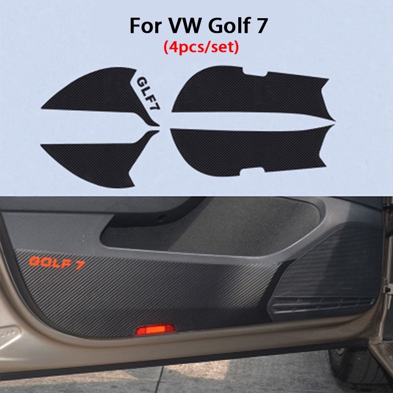 SG5 Kiểu Dáng Cửa Chống Đá Miếng Lót Thảm 4 Chiếc Cho VW Tiguan 2017 Polo Golf 7 M & K7 Volkswagen J