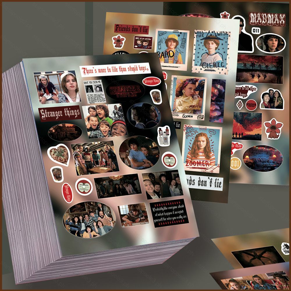 ST3 8 Tờ / bộ Stranger Things Dán Mike Wheeler Demogorgon Graffiti Hành Lý Chống Thấm Nước Trang Trí