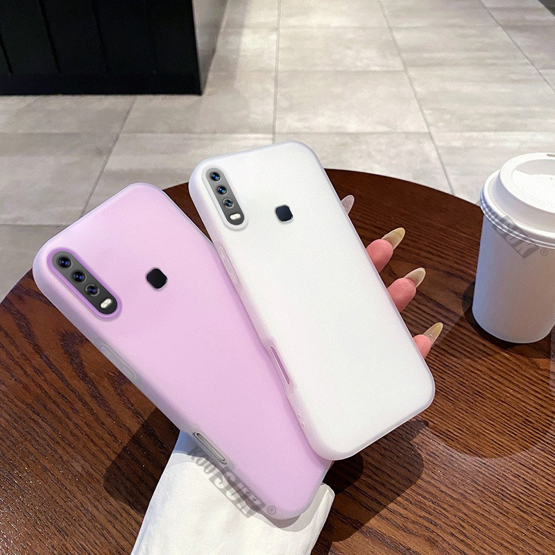 Ốp Lưng Sang Trọng Cho VIVO 1901 1902 1904 1906 1906 1916 2in1 Jelly Color Matte Silicone Điện Thoại